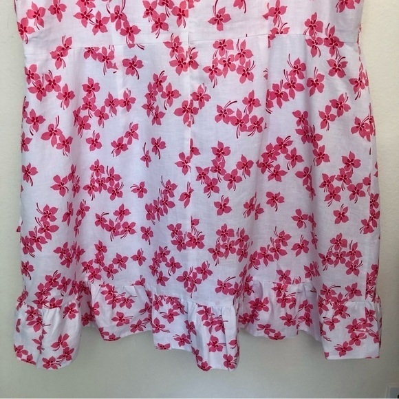 NWOT Draper James Floral Linen Faux Wrap Dress - Picture 9 of 15